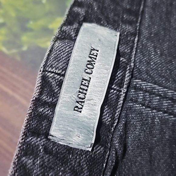 Rachel Comey Black Button Denim Jeans Size 6 - Picture 3 of 8